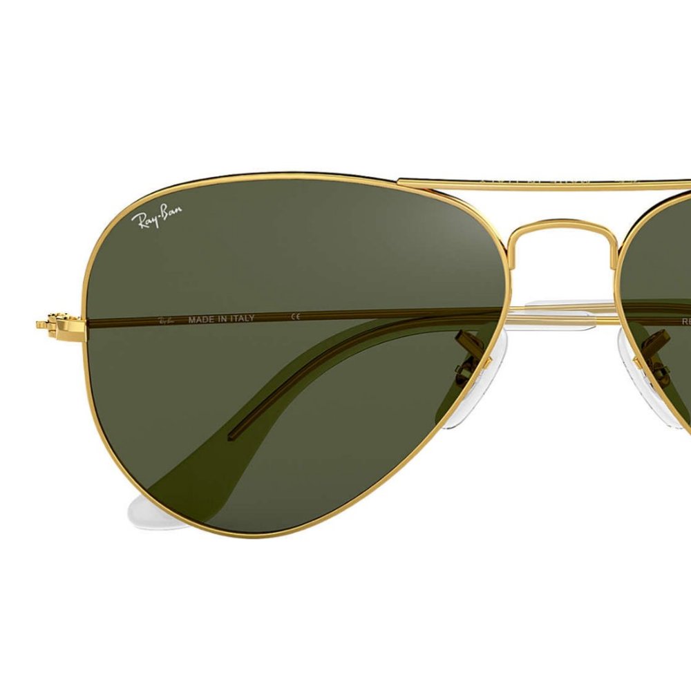 AVIATOR CLASSIC LARGE WHITE TIPS G-15 lenses